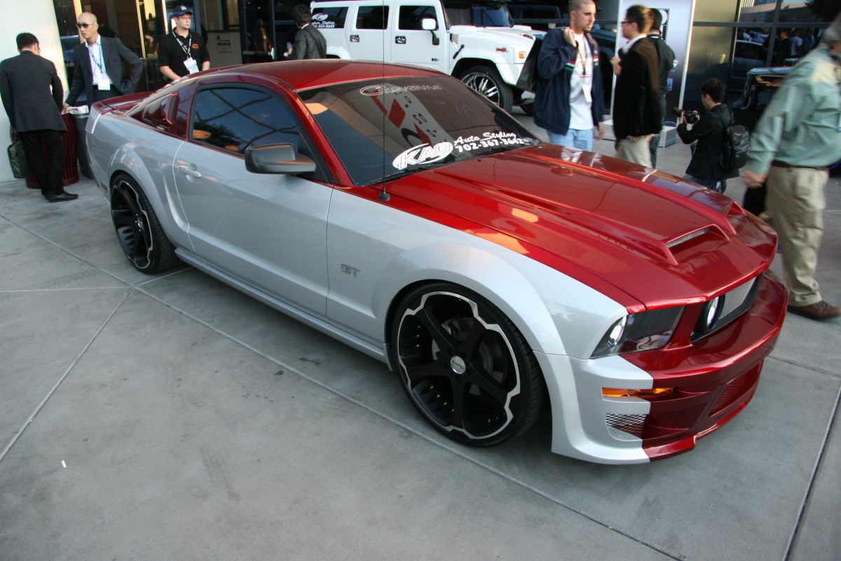 Giovanna Dalar-5 Matte Black on Ford Mustang GT